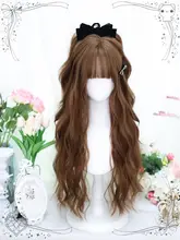 自然な水波ウェーブのロリータ風ウィッグ【女性用・コスプレ・長髪】