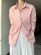 春の新作 無地 長袖シャツ【シンプル・フィット・カジュアル】