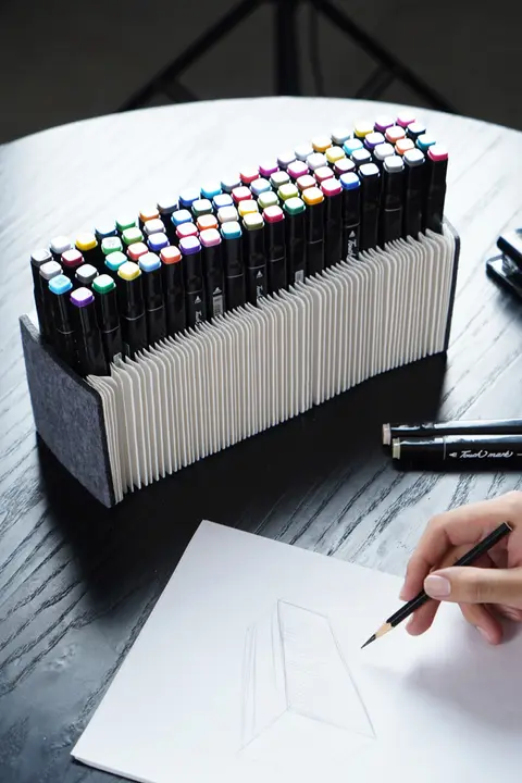 十八紙 デスクトップ用収納ボックス【ペン立て・大容量・クリエイティブデザイン・マルチファンクション】