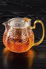 ガラス製功夫茶器【茶壺と茶杯の組み合わせ・家庭用・オフィス用】（セットアップ対応）