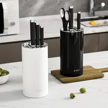 キッチン用多機能ナイフスタンド【水切り収納ボックス・カウンタートップ用】