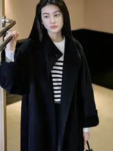 Jicouture 全羊毛リバーシブルコート【冬用・クラシックデザイン・女性用】