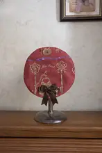 オリジナルデザイン！アンティークキー風ロリィタ小物 トラッドベレー帽【リボン付き】