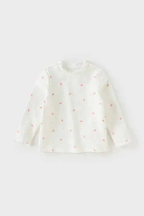 長袖Tシャツ キッズ ガールズ インナー 秋物