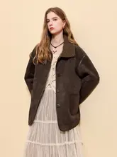 リバーシブルデザインの三彩エコファーコート【立ち襟・秋冬用】（セットアップ対応）