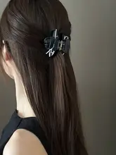 シルバー薔薇立体型ヘアクリップ【デザイナー仕様・リボン付き・バンスクリップ・後髪用】