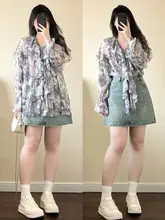 レディース 夏用復古デニムタイトスカート【Aライン・体型カバー・大きいサイズ】