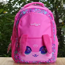 学校に最適！ピンクのウサギデザインの学生用リュックサック【文房具入れ・ダブルショルダー】（セットアップ対応）