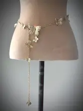 Muses Earth 蝶モチーフのウエストチェーン【ゴールド・春のロマンティックアクセサリー・ドレスに最適】