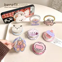 かわいい動物デザインの磁気吸着スマホスタンド【折りたたみ式・デスク用・伸縮可能】