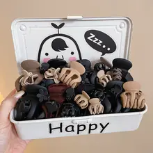高いポニーテール用小型クリップ【南瓜型・後頭部用・かわいいヘアアクセサリー】