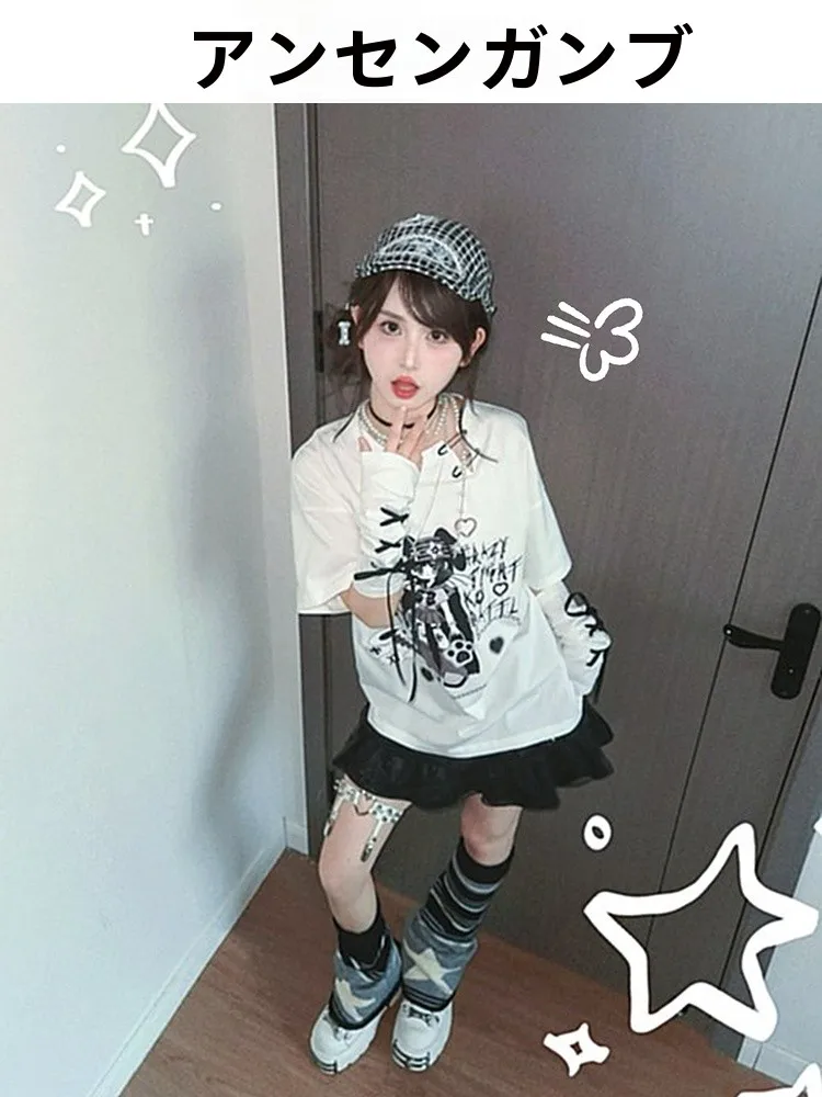 同人Tシャツオーダーで選ぶユニークなデザインの漫画プリント半袖Tシャツ