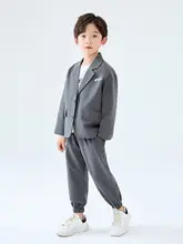 男児用スーツ【春秋向け・カジュアルデザイン・フォーマルな場面に最適】（セットアップ対応）