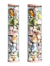 おもちゃ収納筒【透明・ファスナー付き・ぬいぐるみ収納用】