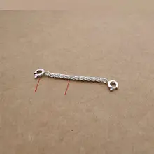S925純銀製 チェーン DIY手作りアクセサリー【男女兼用・円形シャポーチェーン・ネックレス・ブレスレット・引き延ばし可】