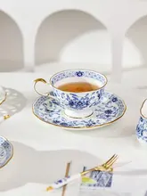 高級骨瓷コーヒーカップとソーサー【エレガントなレッドティーギフトボックス入り】（セットアップ対応）