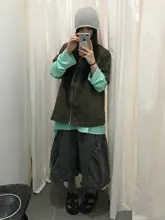 手作りの立体的なコクーンパンツ【フラワープリーツ・八分丈・カジュアル】（セットアップ対応）