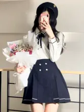 車厘子JKオリジナル学生制服セット【白シャツ・半袖・プリーツスカート】