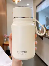 保温ステンレス製マグボトル【男女兼用・大容量・運動用・茶水分離】
