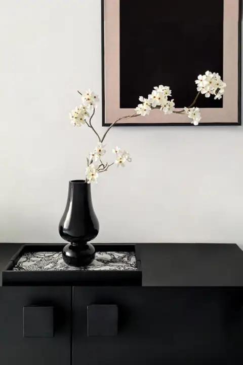 長枝小梨花の造花【高級インテリア装飾・リビングダイニング向け】
