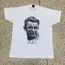 デザイン描写プリントTシャツ【男女兼用・オーバーサイズ・コットン・カジュアル】