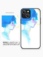 スマホケース オリジナルイラスト 浮遊 猫 コード iPhone対応