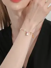 可愛いウサギとニンジンのブレスレット【エナメル仕上げ・女性用・ギフトに最適】
