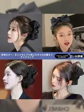 リボンデザインのヘアクリップ【スリーク・後頭部用・女性向け】