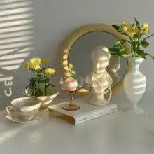 インテリア雑貨 キャンドルホルダー フラワーベース キャンドル ハンドメイド アート おしゃれ 「Shinymomo」