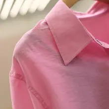レイヤードデザインのシンプルシャツ【トレンディ・長袖・秋向け】（セットアップ対応）