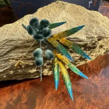 南京伝統のフェルトフラワーブローチ【女性用・ヘアピン・ヘアクリップ・古風デザイン・日常の贈り物】