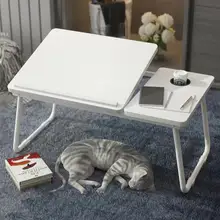 ベッドテーブル 膝上テーブル 折りたたみ 昇降式 高さ調節可能 移動式 ワイドサイズ ノートPCデスク 床座 寝室 一人暮らし 在宅ワーク