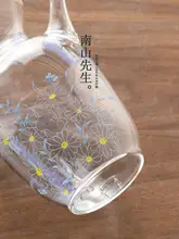 耐熱ガラス製のフラワーチャポット【高級感あるデザイン・茶器・家庭用】