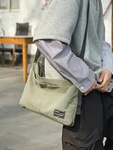 軽量ナイロン製防水ショルダーバッグ【シンプルデザイン・通勤・カジュアル】