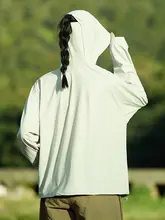 UPF50+アイスシルク日焼け止めジ ャケット【男女兼用・夏用・通気性・クール感・フード付き・アウトドア用】（セットアップ対応）