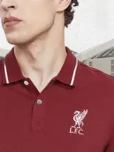 リバプールFC公式ポロシャツ【赤・通気性・短袖・スポーツ用】