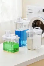 大容量透明洗濯用洗剤ボトル【家用・柔軟剤交換用・広口】