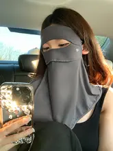 UVカットフェイスマスク レディース 通気性 フルフェイス 紫外線対策 ネックガード一体型 運転 サイクリング 日焼け止め 夏用