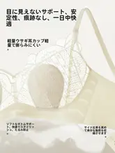 フレンチレースデザインのバストアップブラ【防下垂・ウサギ耳カップ・大きいサイズ対応】