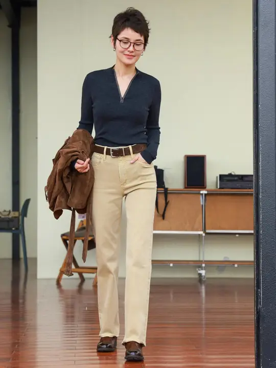 極上の柔らかさのデニムパンツ【スリムフィット・ストレート・九分丈】（セットアップ対応）