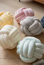 クリエイティブ結びデザインクッション【円形・ソファ用・キャビネット用・結球型】