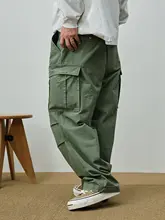 ユーズド加工の多ポケットチェック柄パンツ【フィット・ワークスタイル・微テーパード】（セットアップ対応）