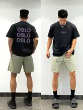 デザイン印刷入り 半袖Tシャツ【カジュアル・コットン使用・小さめの襟】
