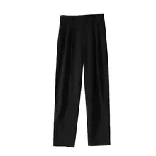 女性用ハイウエストスリムフィットスーツパンツ【通勤・職業・面接向け・九分丈】（セットアップ対応）