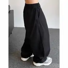 メンズ ワイドパンツ【シンプル・カジュアル・ストレートデザイン・コットン混合】