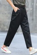 夏用 薄手ブラックワークパンツ レディース【ストレート・ハレン・大きいサイズ】