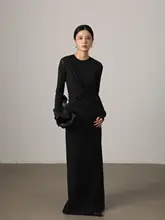 立体ツイストデザインの重ね着風カジュアルトップス【デコンストラクションTシャツ】