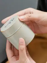 小さな缶 ボックス 保存用缶 茶葉缶 陶器 収納ボックス 化粧品 薬 小物 シンプルなデザイン