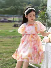 ワンピース キッズ ガールズ 長袖 花柄 おしゃれ 春夏
