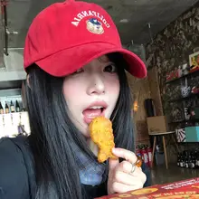 ベースボールキャップ レディース くまモチーフ レッド 大きいサイズ 小顔効果 紫外線対策 着回し おしゃれ 春 夏
